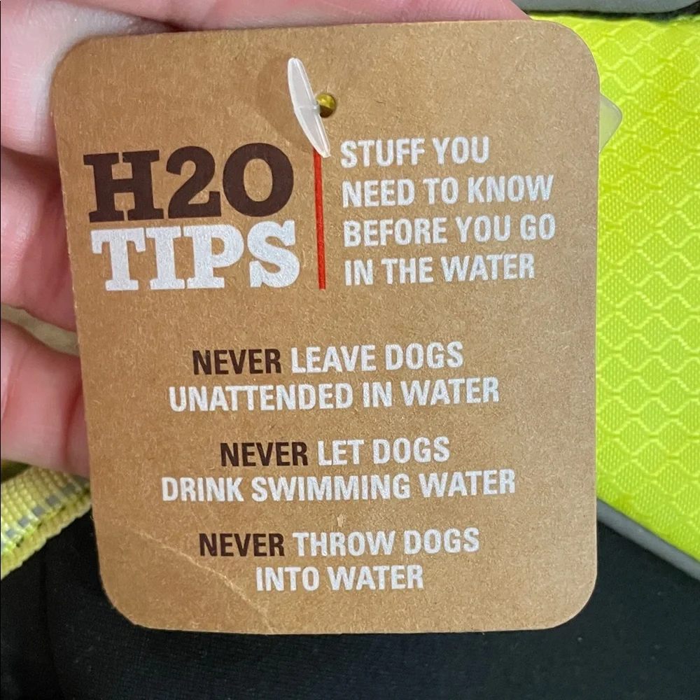 H2O4K9 Black and Yellow Dog life vest
